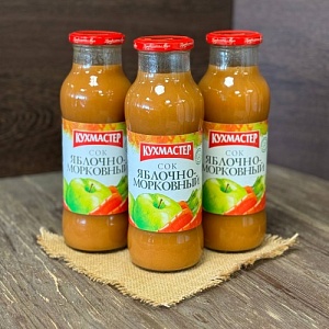 Сок яблоко-морковь Кухмастер 0,68 л 