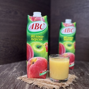 Нектар яблоко-персик АВС 1 л