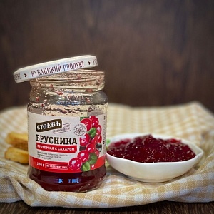 Брусника перетертая с сахаром 280 г